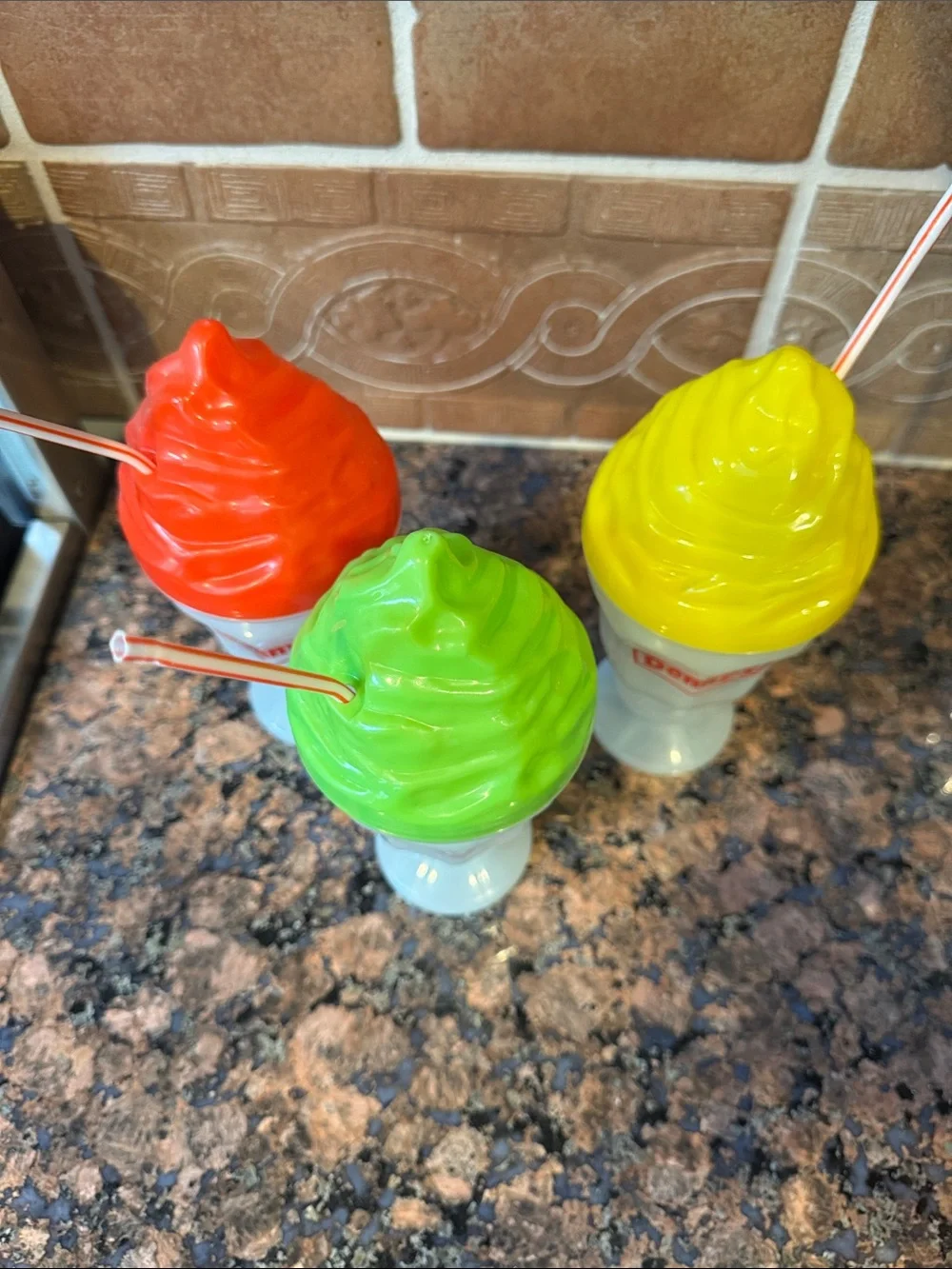 Neon Milkshake Party Cups - Green, Red, Yellow (Set)